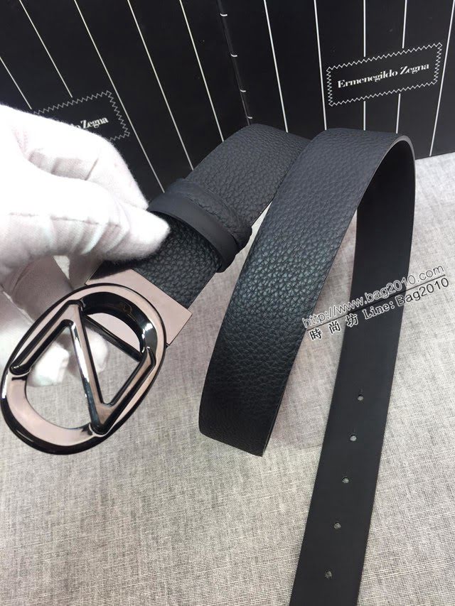 Zegna男士皮帶 傑尼亞小牛皮雙面腰帶  jjp1371